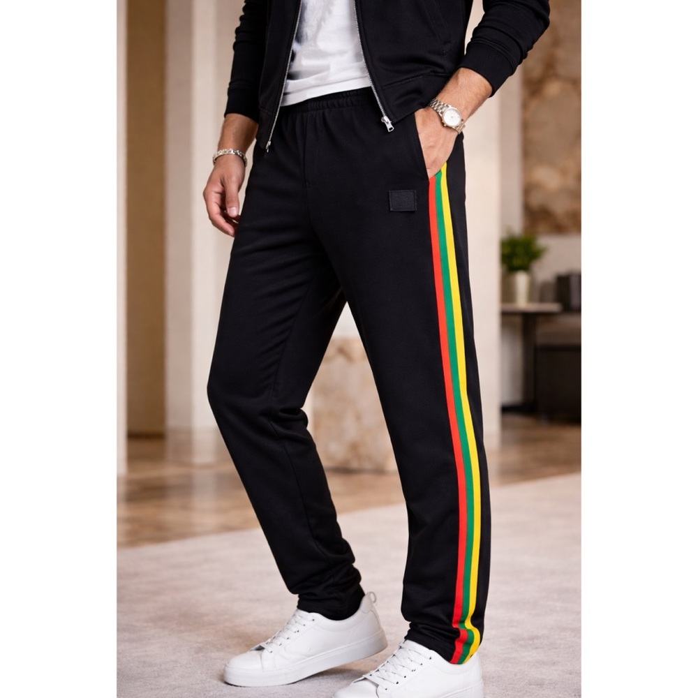 Acne Studios Norwich Face Track Pants Stripe Detail Unisex Stockholm Sz S